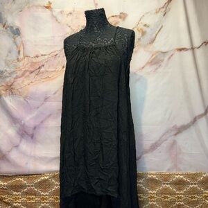 Raviya Black Sleeveless‎ High Low Sundress